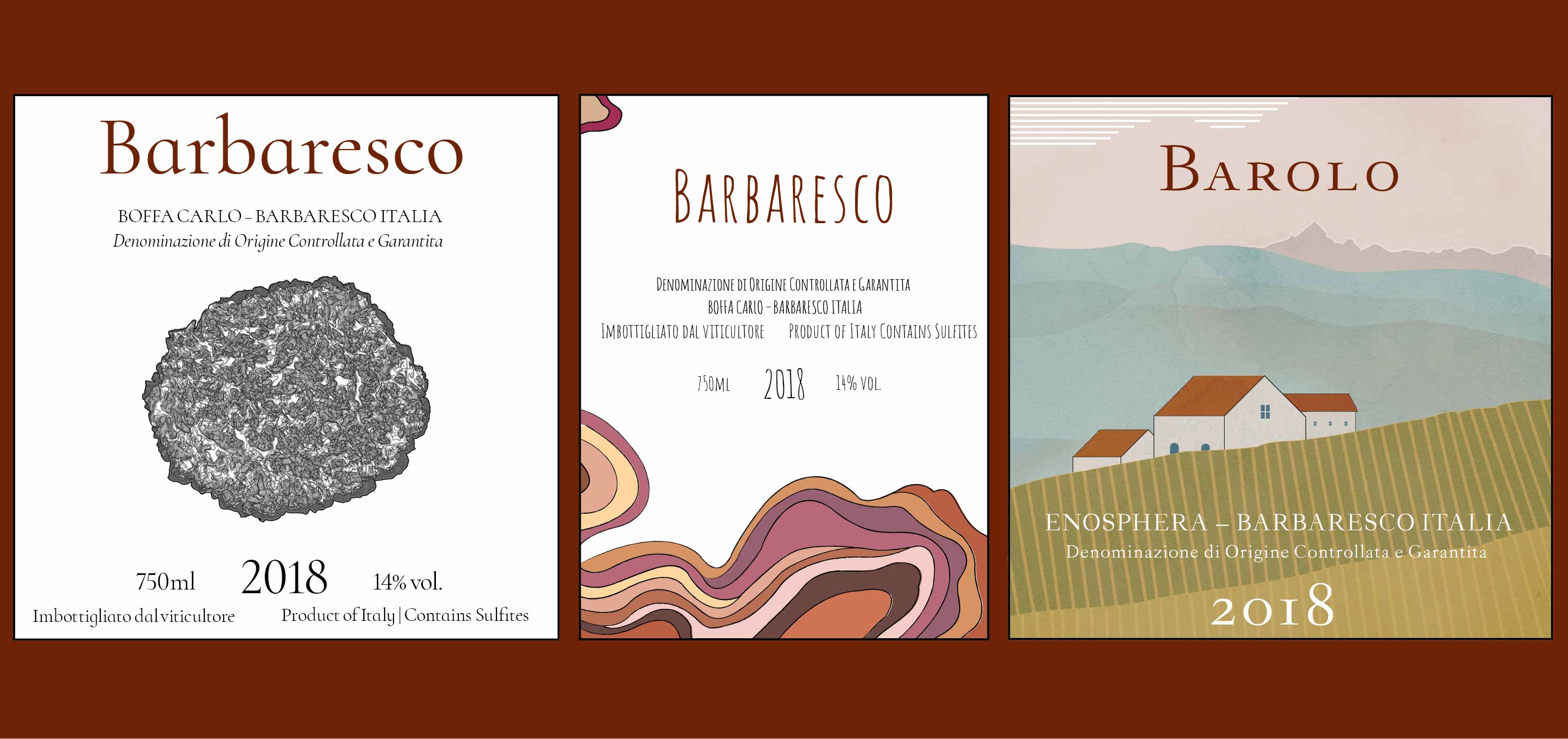 Series of wine bottle labels | Studio Butterlin - Visual Communication